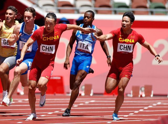 东京奥运会男子4x100米决赛中国队37秒92获第四