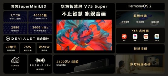 华为智慧屏v75super亮相ude科技创新奖