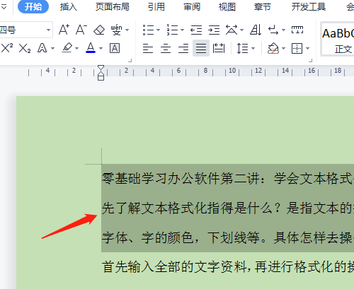 零基础学习办公软件第二讲：学会文本格式化操作