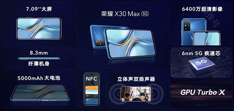 荣耀x系列两款新机x30i和x30max正式推出