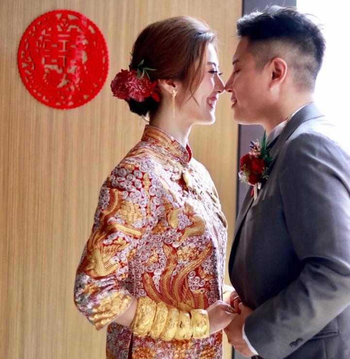 tvb女星谢芷伦晒婚礼照宣布结婚喜讯，谢谢你完美生命