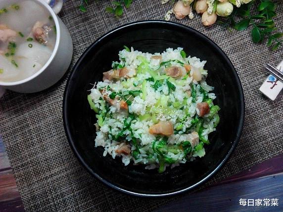 咸肉菜饭做法简单又家常，咸香入味你一定要试试