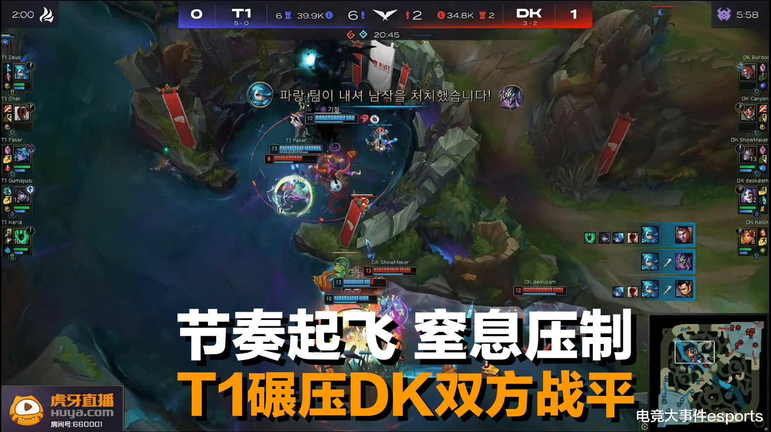 三叔Canyon上头了呀！T1战胜DK拿下六连胜