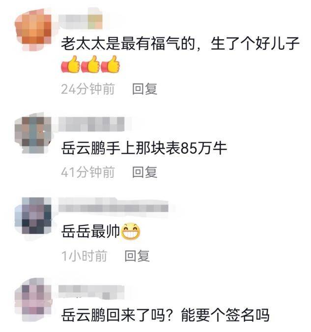 岳云鹏晒过年聚会视频，奶奶满头银发坐中间，网友：温馨一家人