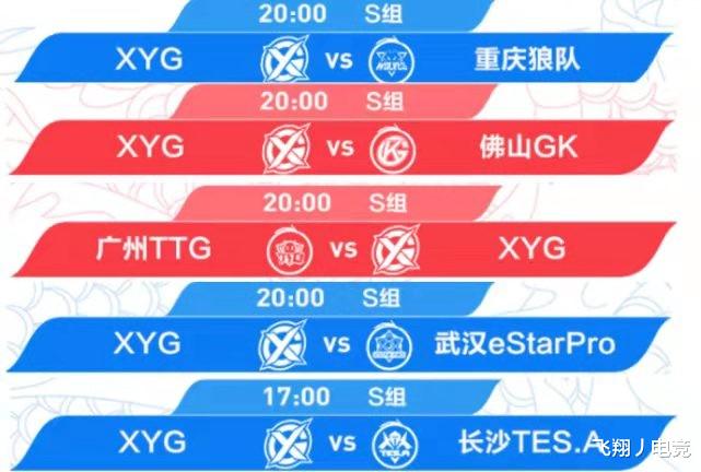 XYG人气赶超AG超玩会，比赛都安排在黄金档