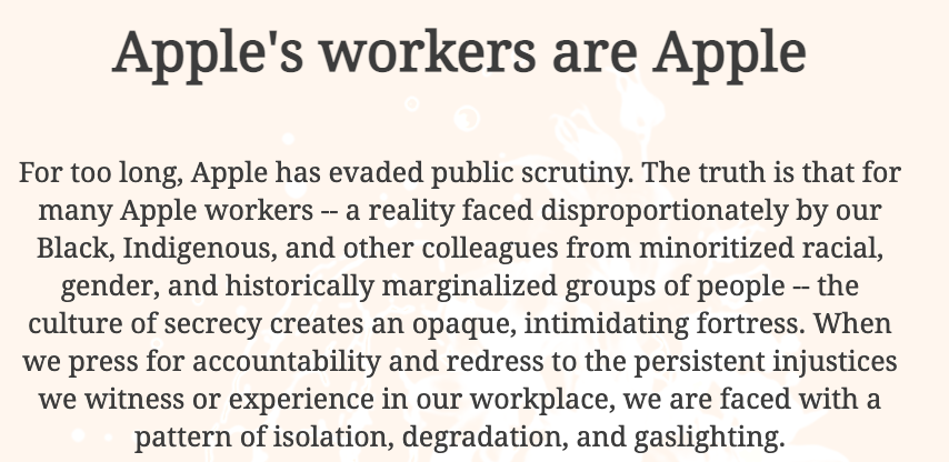 appletoo发起人指责苹果：隐藏前员工的职位