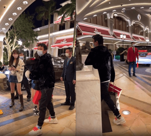 王思聪同游澳门女友杭州街头游玩视频曝光，一身黑衣外加白色鞋子
