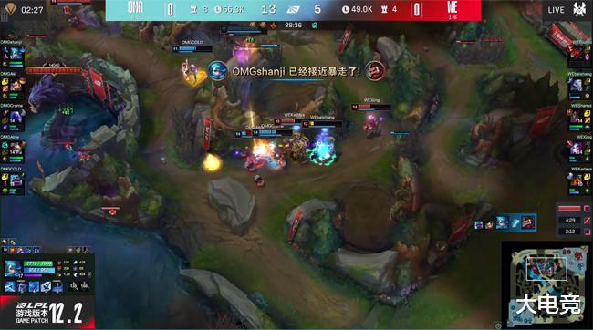 LOL-LPL：“山鸡哥”格温一剪四撕裂后排