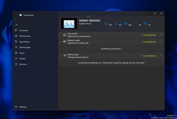 windows11新版任务管理器新功能曝光：更现代化