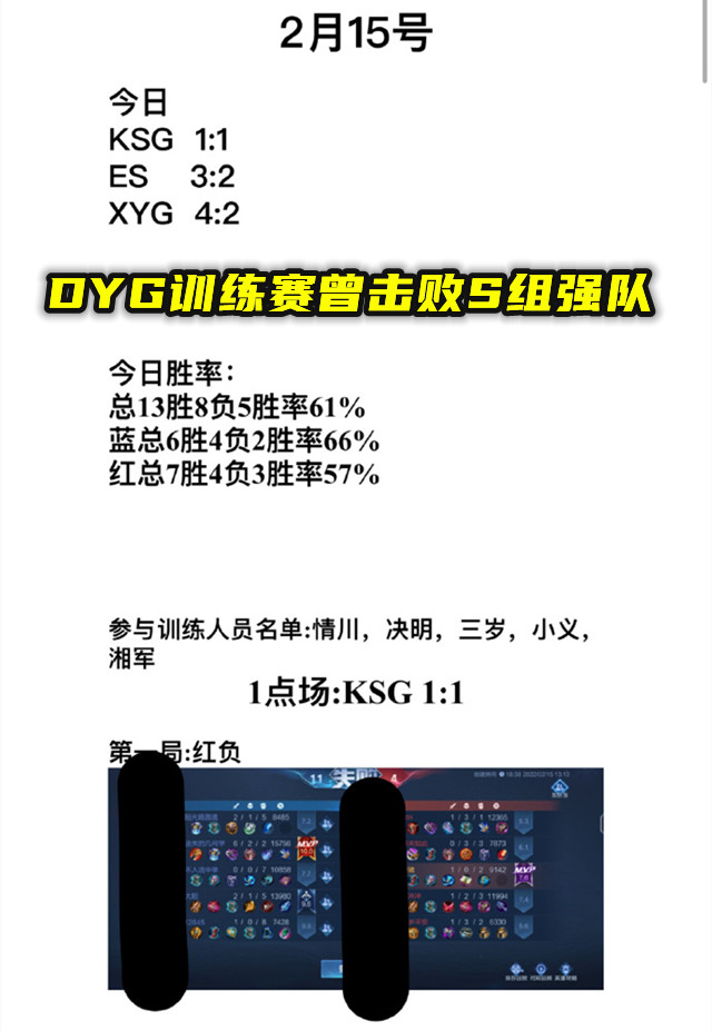 指尖解释为何给dyg买文帝和湘军，并晒出训练赛的不败战绩