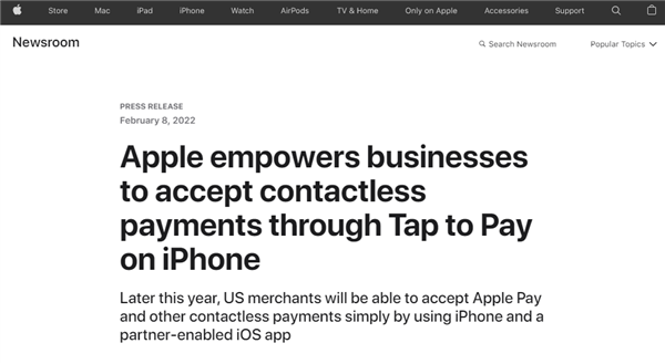 苹果计划在iphone推出新功能—taptopay