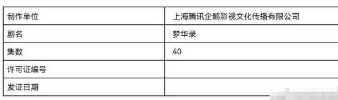 刘亦菲陈晓新剧《梦华录》已过审，只是48集变更为40集