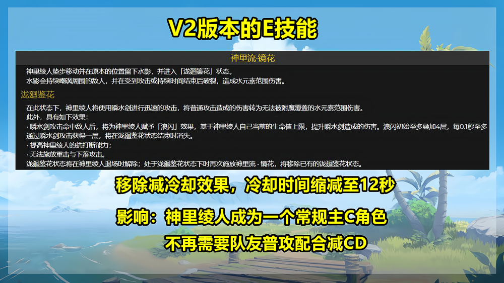 神里绫人技能调整后，波乱月白经津是否存在问题