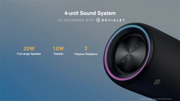 华为带来首款便携式音箱产品“soundjoy”