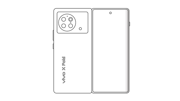 vivoxfold外观设计图曝光：挖孔屏+挖孔屏