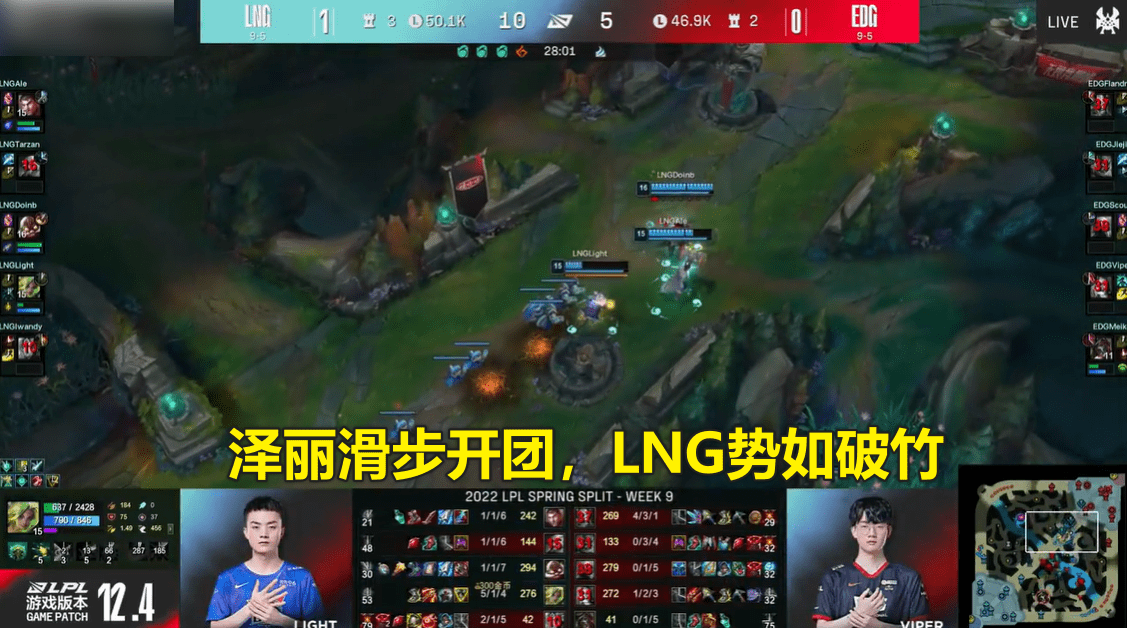 lpl：圣枪哥躺输局，light亚运ad稳了