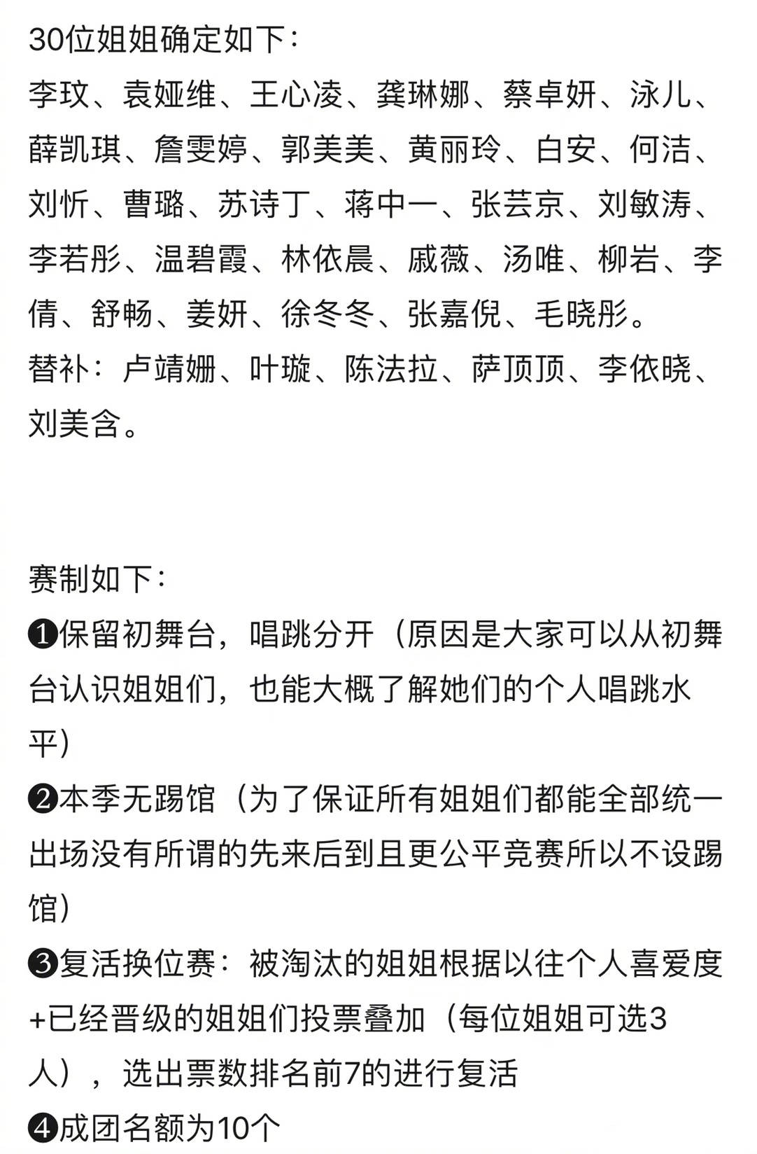《乘风破浪的姐姐3》名单曝光，刘若英等明星皆在名单之列
