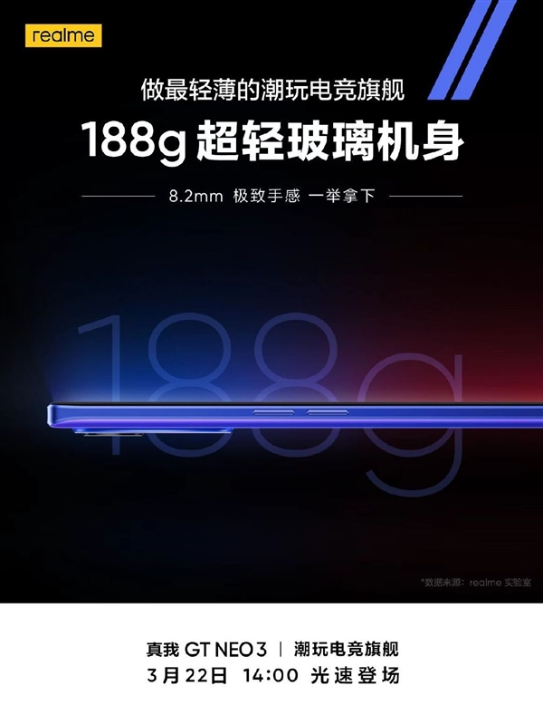 联发科天玑8100芯片realmegtneo3预热