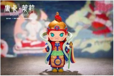 广州天环广场泡泡玛特主题展mollyx国家宝藏限定款