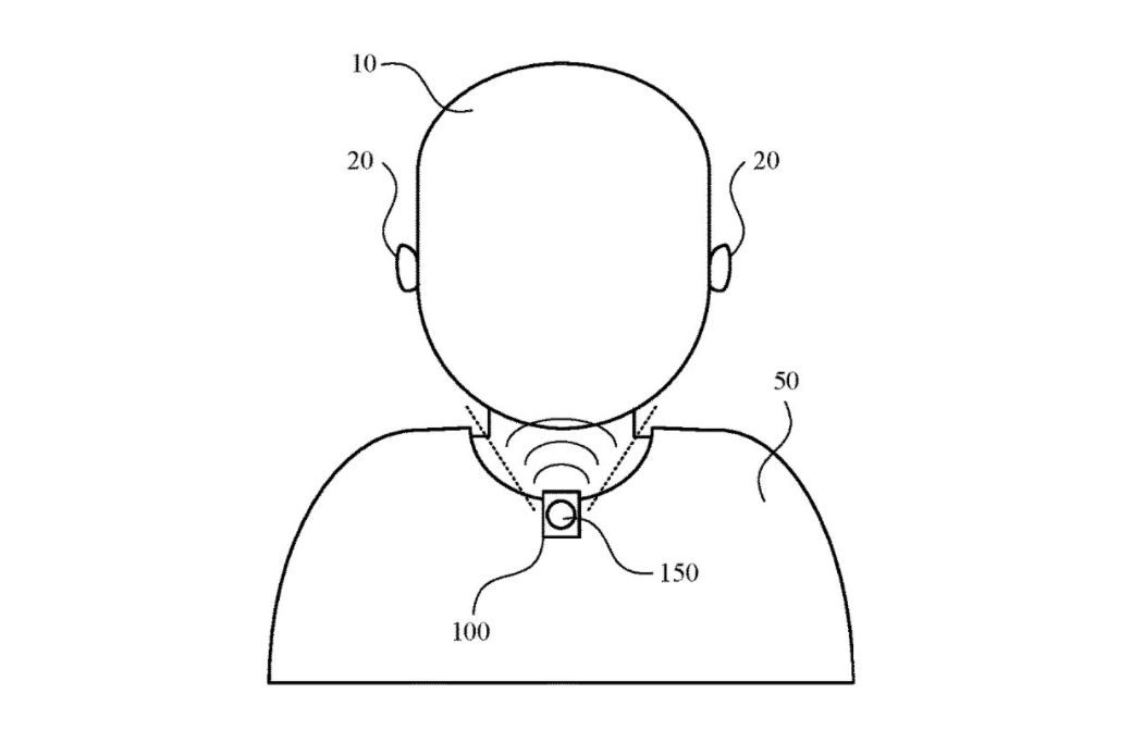 苹果申请新的音频专利：耳机不用戴 挂在衣领上听