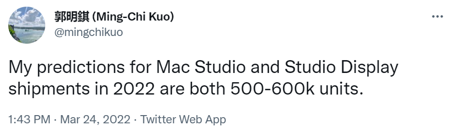 苹果macstudio、studiodisplay开售