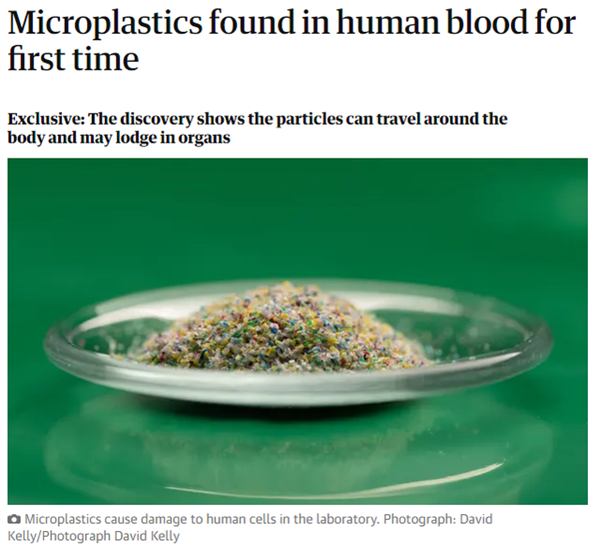 科学家首次检测到微塑料污染