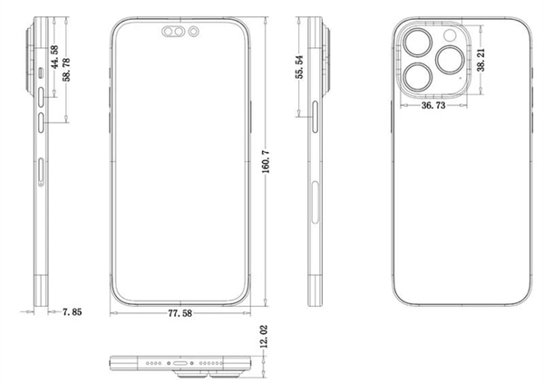 iphone14系列后置摄像头模组已泄露，苹果升级到48mp