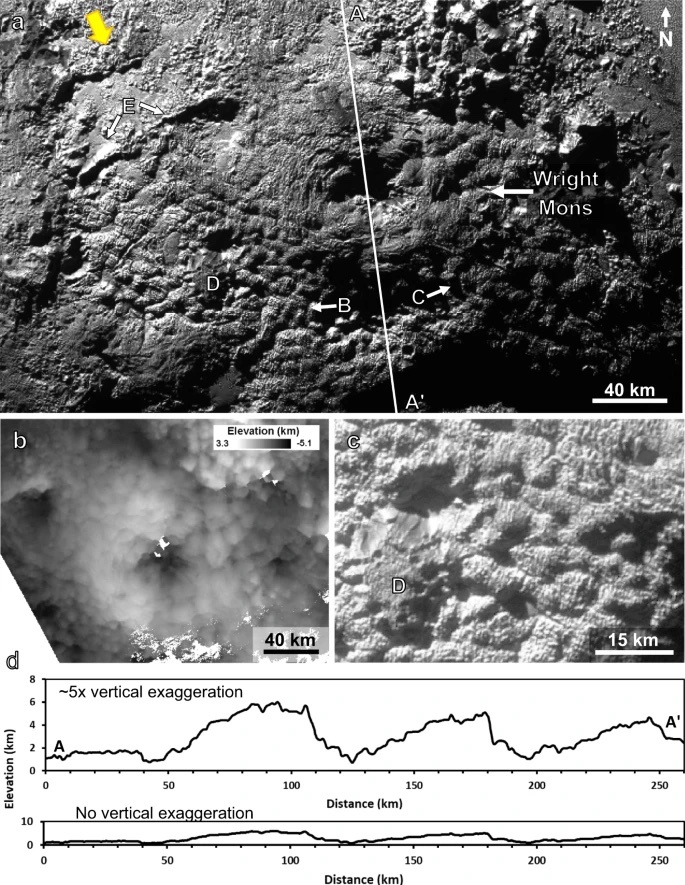 nasa发现冥王星冰火山活动，部分火山高达7千米