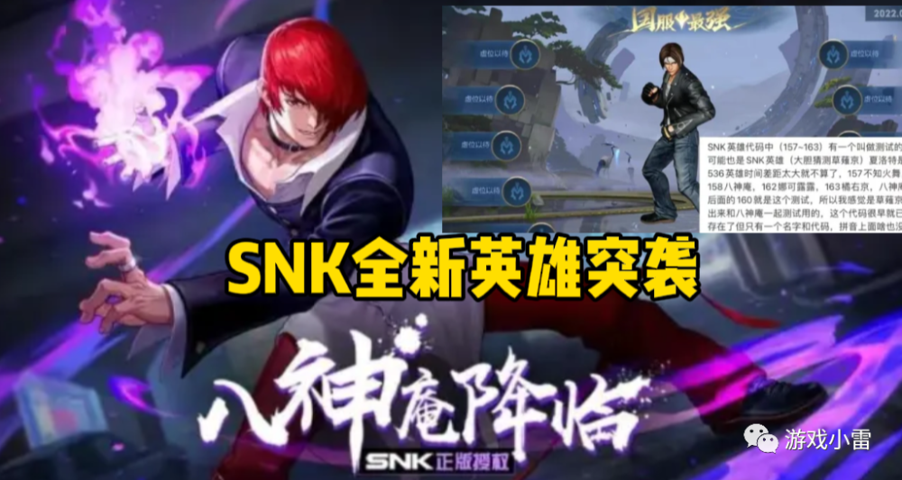 |王者荣耀：李白傲无双特效首曝，snk全新英雄突袭！