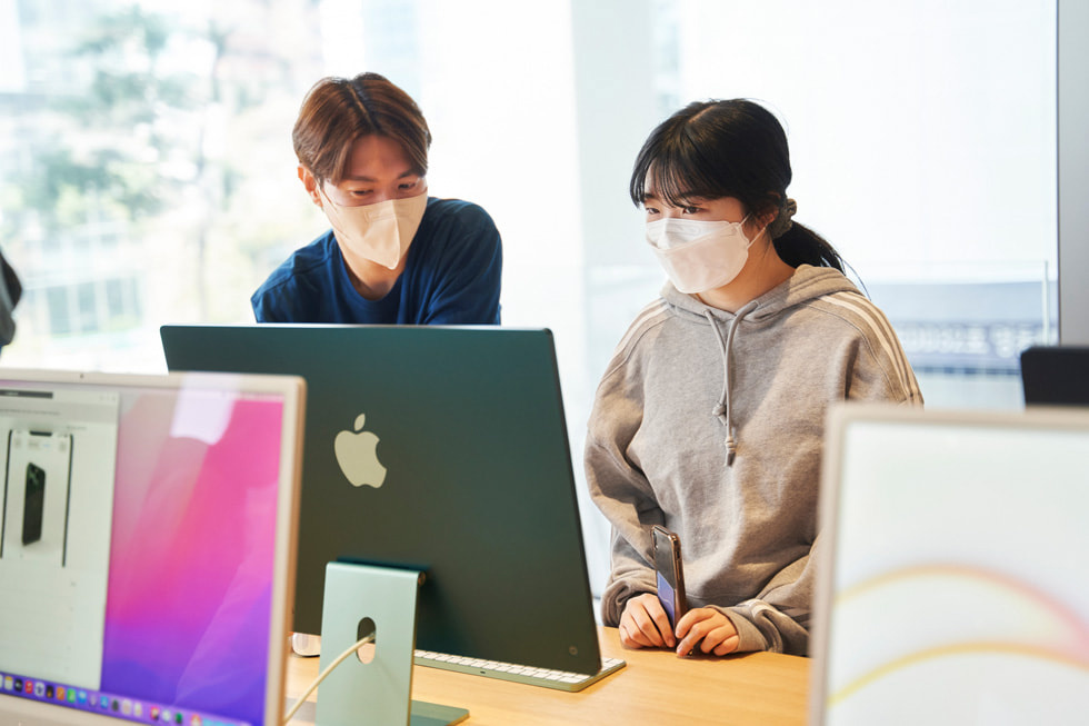 苹果明洞最新applestore照片周六开业