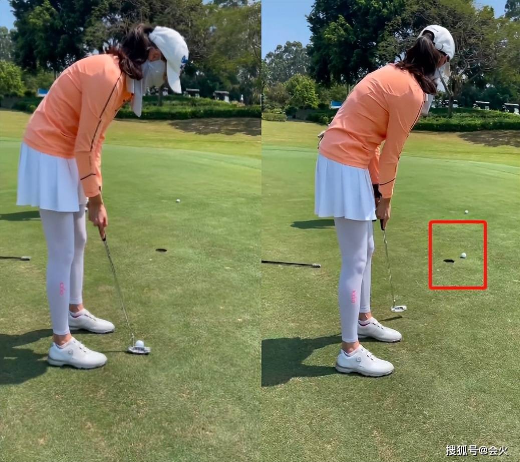 林丹老婆谢杏芳分享打高尔夫球视频，网友：没有打羽毛球顺手