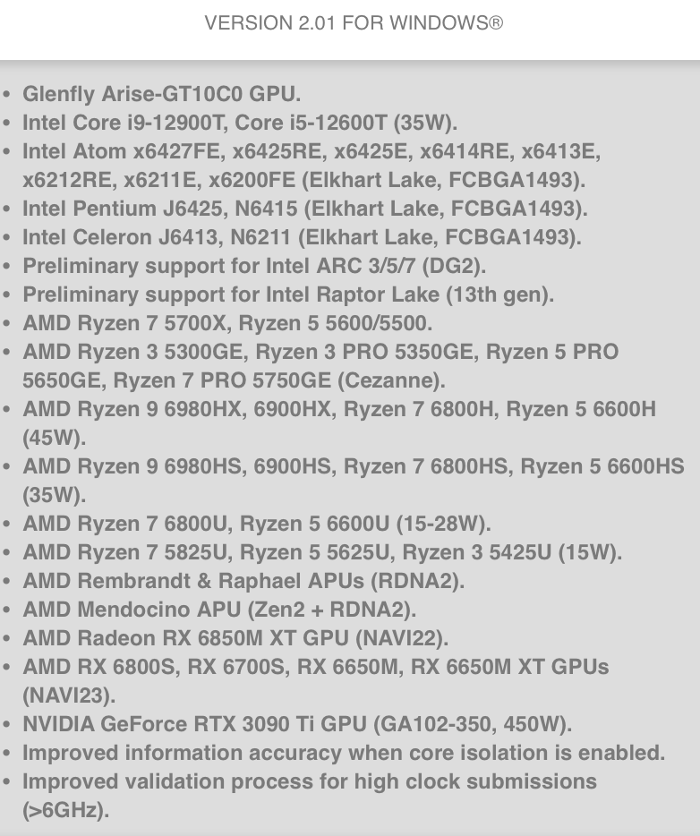 CPU-Z曝光大量未发布芯片：AMD全新APU、英特尔 13