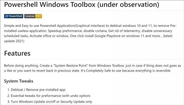 win11辅助工具windowstoolbox被删除