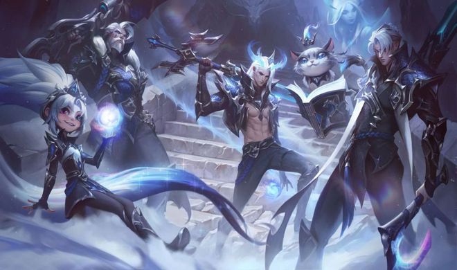 |lol：edg冠军皮肤立绘曝光，全员大反派高冷气质