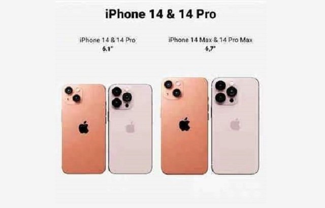 iphone14配色曝光：橙红色和粉色