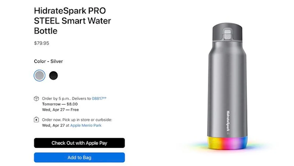 苹果官网上架LED智能水壶 520块喜欢吗？