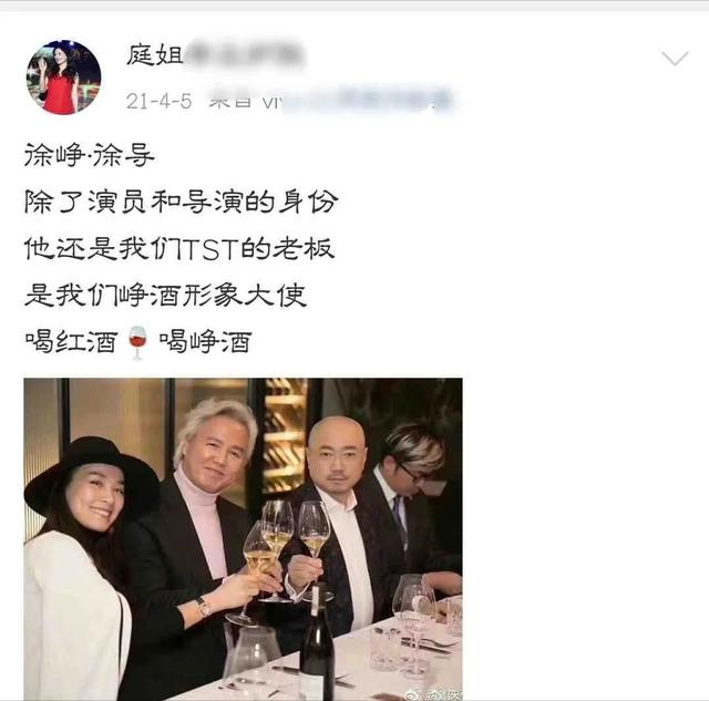 陶虹翻车之后，徐峥也被曝出，是TST公司支线红酒品牌的代言人