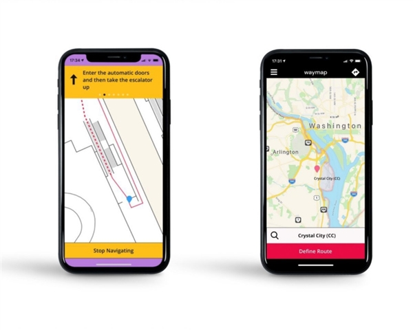 盲人导航软件waymap亮相华盛顿地铁站