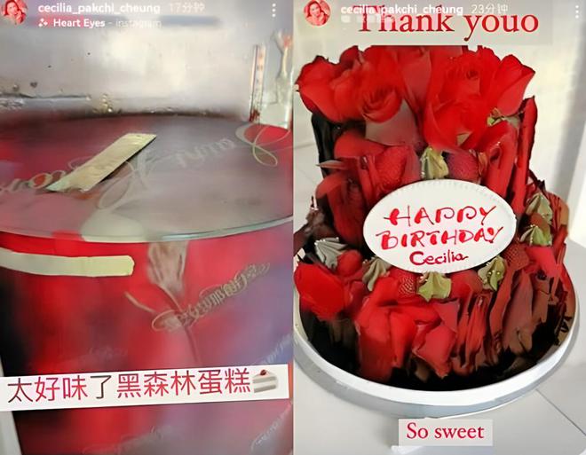 张柏芝晒与儿子合照庆42岁生日 好友黎姿送来蛋糕_网易娱乐