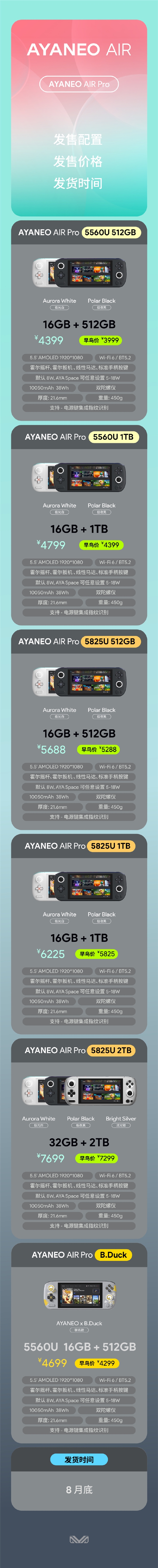 ayaneoairpro正式发布，售价4399元起