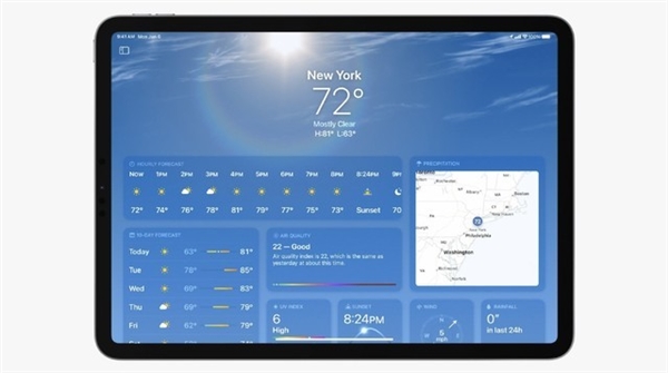 ipados16支持台前调度、天气应用