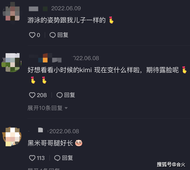 林志颖晒儿子游泳视频，黑米哥哥腿好长