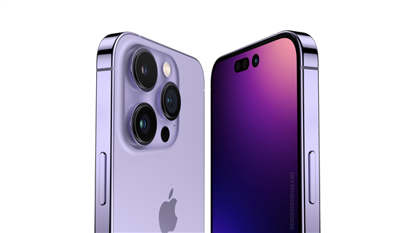 紫色iPhone14 Pro概念渲染图曝光 都YY设计
