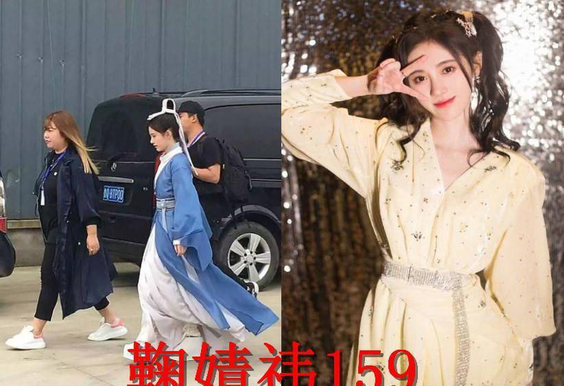 女星身高不够颜值来凑，鞠婧祎天使吻脸，网友：美哭了