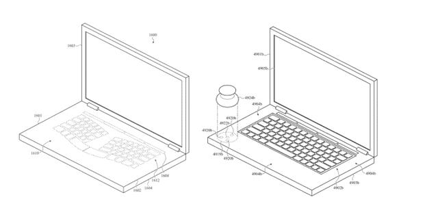 苹果最近获得了一项专利，针对macbook触摸屏键盘