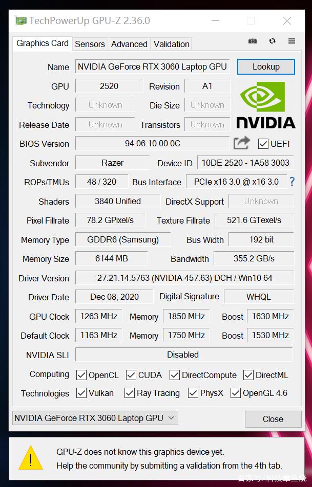 全新rtx3060laptopgpu实力几何？