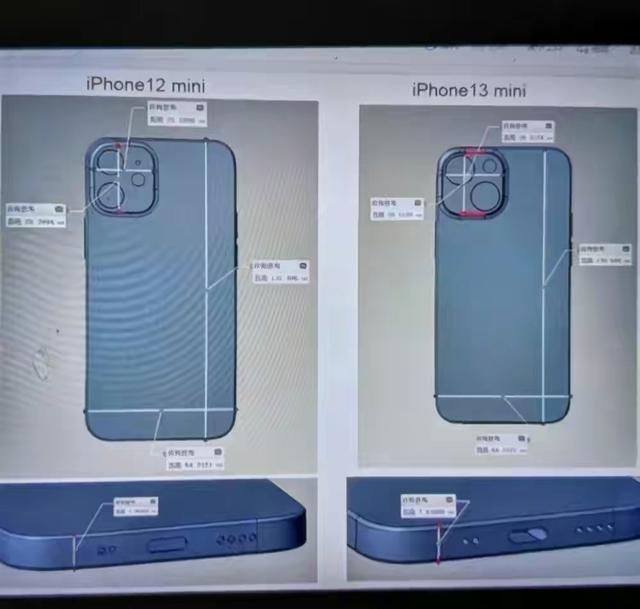 iphone13渲染图曝光，海蓝配色一模一样