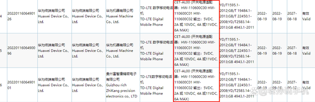 华为Mate50全系标配66W有线充电