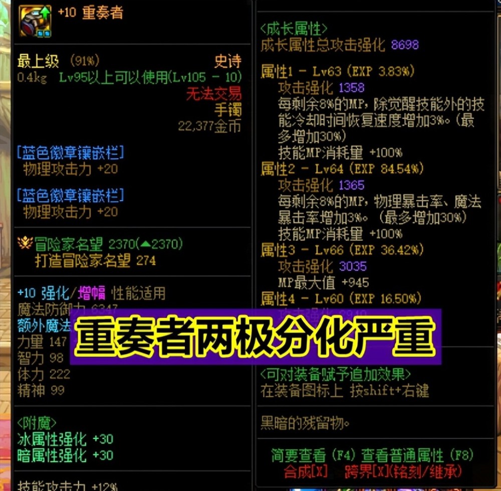 |dnf：最具争议的4件装备，重奏者遭无数玩家吐槽