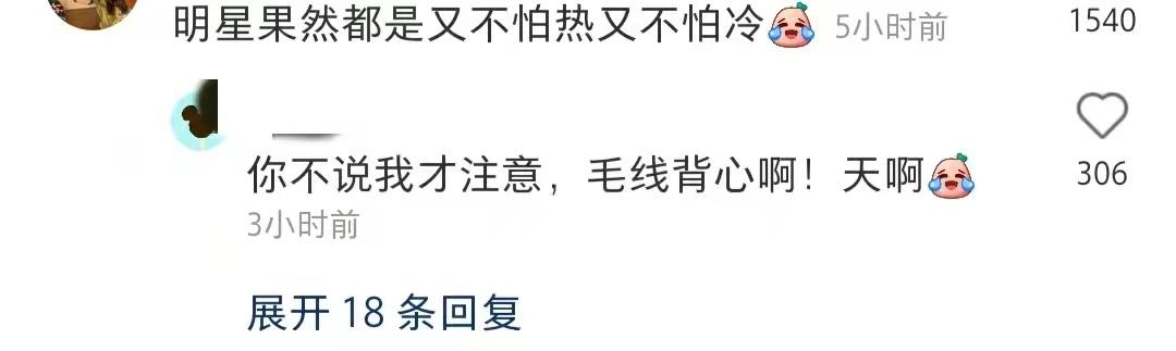 袁姗姗武汉过早被偶遇，穿毛线背心露肚脐，鼻子高耸被质疑整容